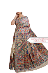 Pure tussar gjicha silk saree Manish